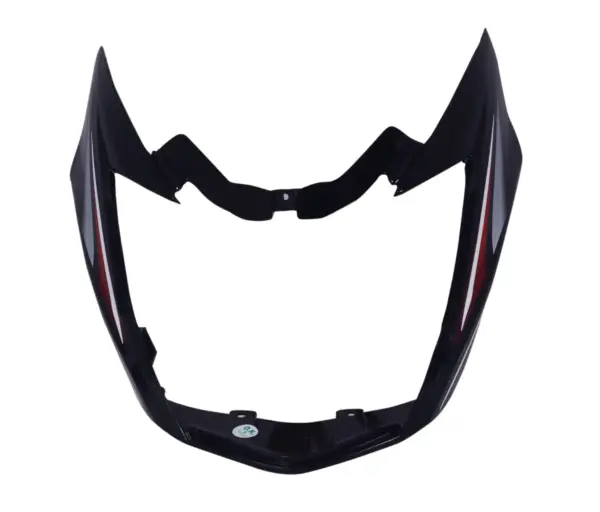 Head Light Visor/mask-tvs Victor N/m T-2 Black (red Stk)