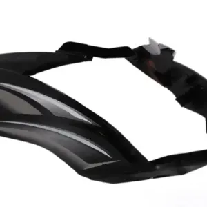 Head Light Visor/mask-tvs Victor N/m T-2 Black (silver Stk)