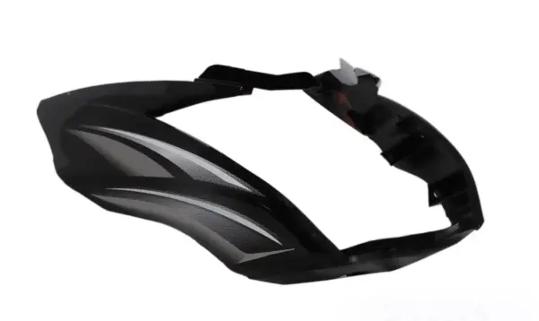 Head Light Visor/mask-tvs Victor N/m T-2 Black (silver Stk)