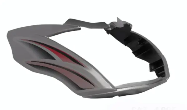 Head Light Visor/mask-tvs Victor N/m T-2 Silver