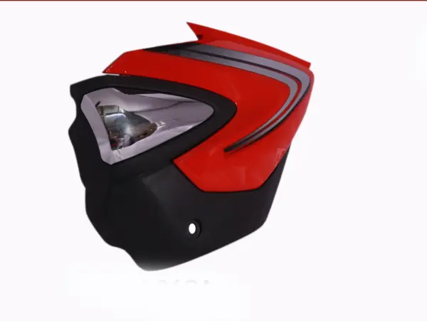 Side Panel/cover-honda Shine Dx With Chrome Garnish Red