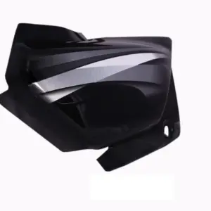 Side Panel/cover-hero Hf Deluxe Bs6 Black (purple Stk)