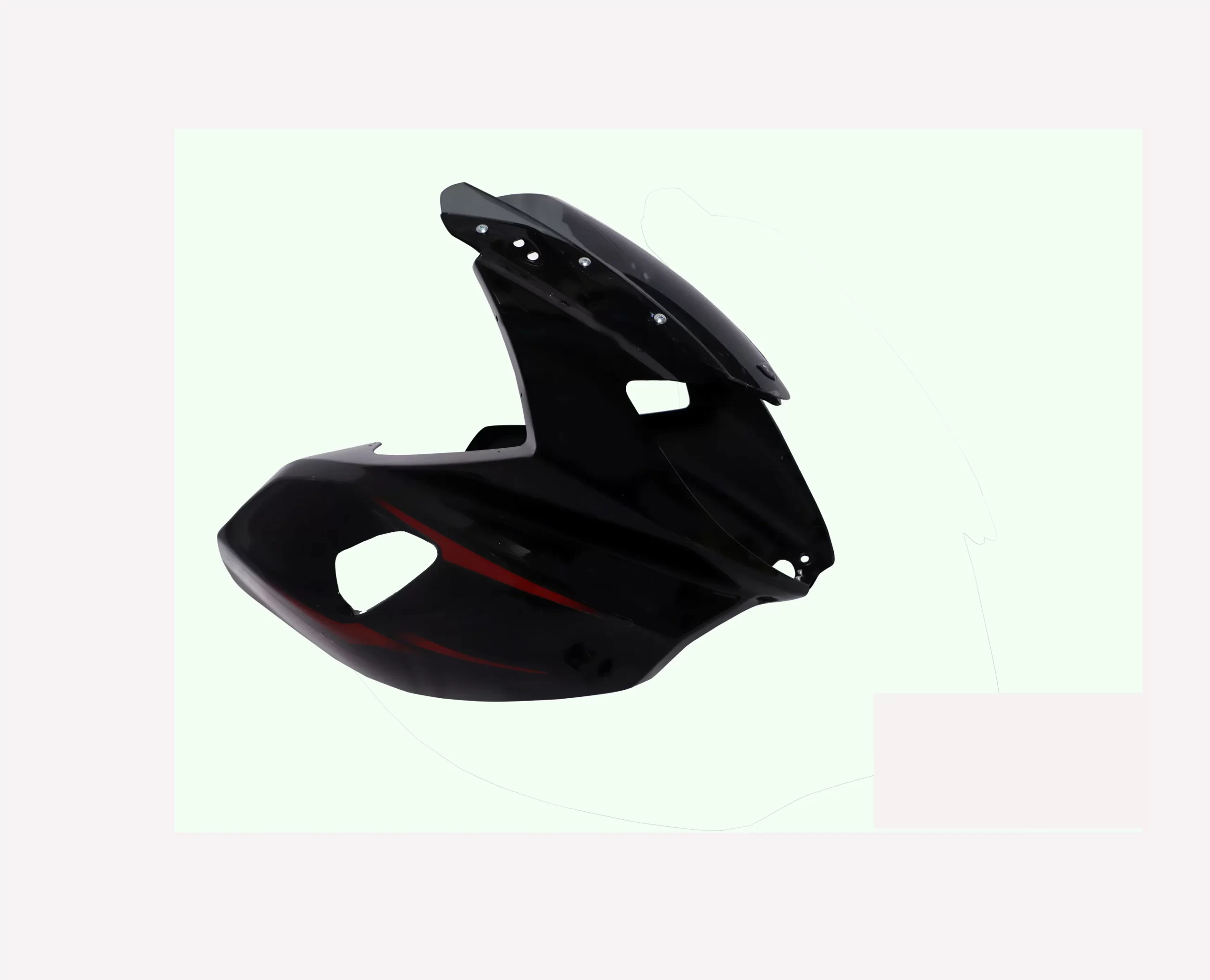 Head Light Visor/mask-bajaj Pulsar 220 Ug-2 Black (red Stk) (graphics Version 2015)