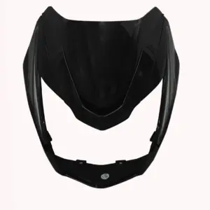 Head Light Visor/mask-tvs Victor N/m Black (silver Stk)