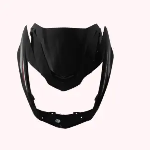 Head Light Visor/mask-tvs Victor N/m Black (red Stk)
