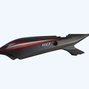Tail Panel/seat Cowl-tvs Star City Plus Matt Titanium Grey
