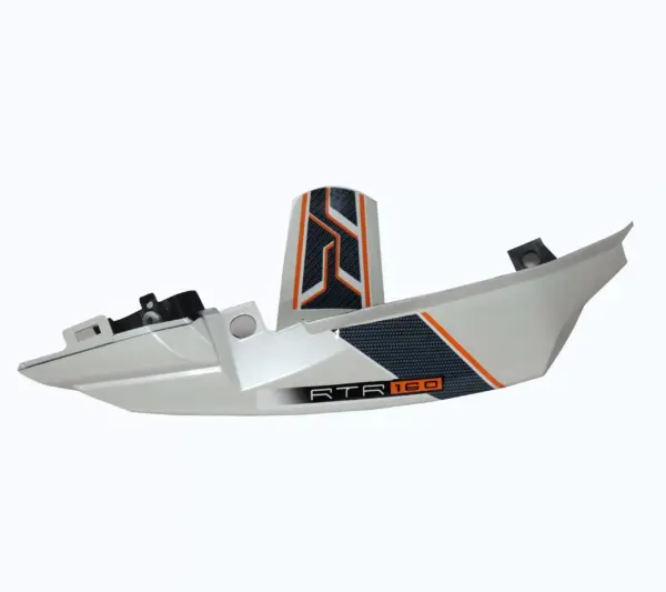 Tail Panel/seat Cowl-tvs Apache 160 N/m Pearl White