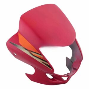 Head Light Visor/mask-hero Cd Deluxe N/m Red (orange Stk)