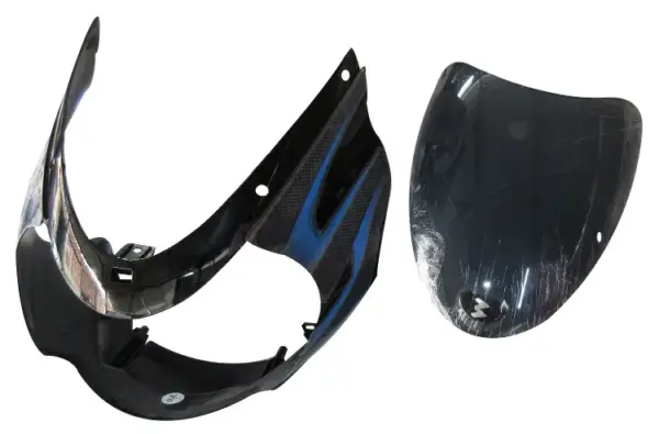 Head Light Visor/mask-bajaj Discover 135cc Black (blue Stk)