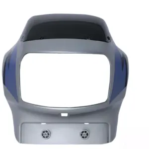 Head Light Visor/mask-tvs Victor Gl Silver