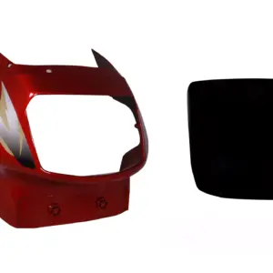 Head Light Visor/mask-tvs Victor Gl N/m Red