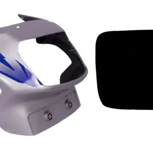 Head Light Visor/mask-tvs Victor Gl N/m  Silver