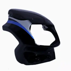 Head Light Visor/mask-tvs Victor Gx Black (blue Stk)