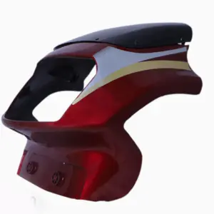 Head Light Visor/mask-tvs Victor Gx Red
