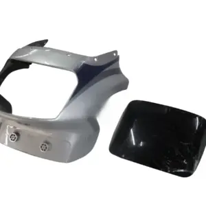Head Light Visor/mask-tvs Victor Gx Silver
