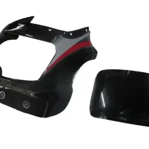 Head Light Visor/mask-tvs Victor Gx Black (red Stk)