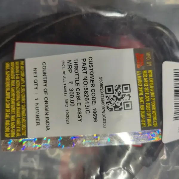 Throttle Cable Classic Bs 3&4 /582613/c 350 Bs3 Bs4 Royal Enfield