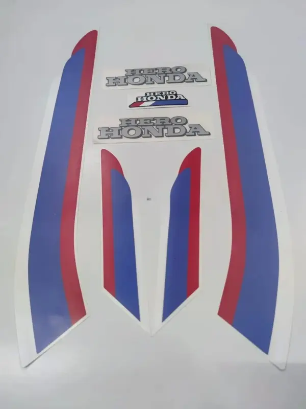 Sticker Kit- Hero Honda Splendor (tank Color- Black)