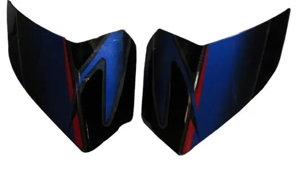 Tank Side Cover/panel Set (lh+rh)-bajaj Pulsar Ug-8 150/180 Black (blue Stk)