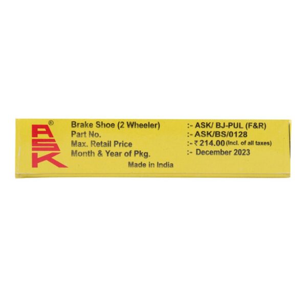 Ask Brake Shoe For Bajaj Pulsar (5 Units) - Image 3