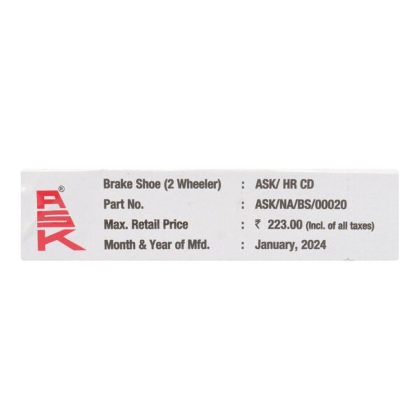 Ask Brake Shoe For Cd - Image 3