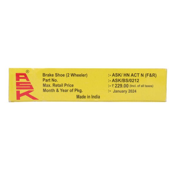 Ask Brake Shoe For Honda Activa New (5 Units) - Image 3