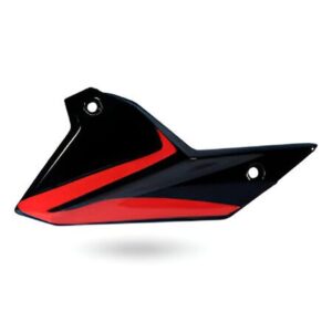 Belly Pan Left Ebony Black Red Decall For Bajaj Pulsar 220F