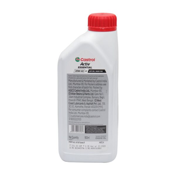 Castrol Active Essential 20w40 900 Ml - Image 3