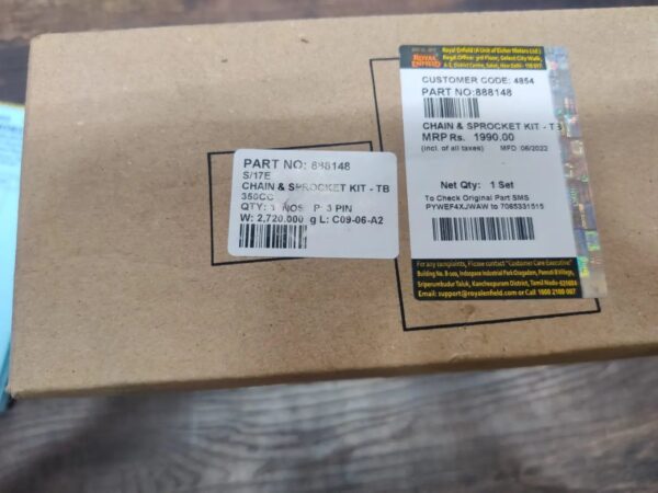 Chain Kit Re Classic 350 Double Disc