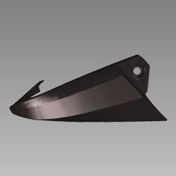 Chin Spoiler Left Side Black For Xtreme Sports | Hero