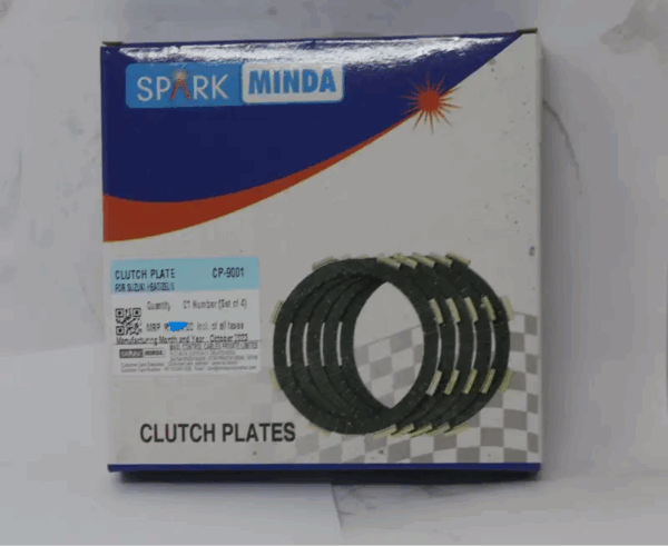 Clutch Plates Set Of 4 For Suzuki Heat | Zeus | Hayate | Spark Minda - Image 3