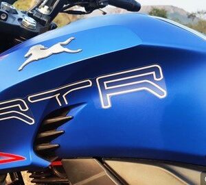 Cover Fuel Tank Matt Blue Left Side For Apache Rtr 200 4v | Tvs