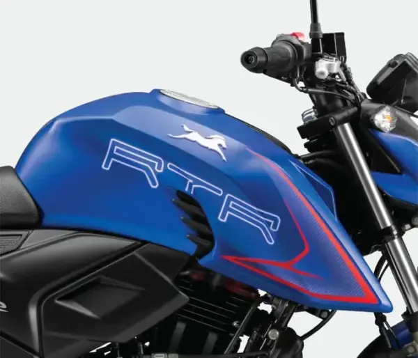 Cover Fuel Tank Matt Blue Right Side For Apache Rtr 200 4v | Tvs