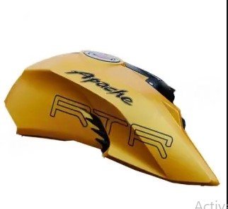 Cover Fuel Tank Outer Right Side Summer Yellow For Apache Rtr 200 4v Efi | Tvs