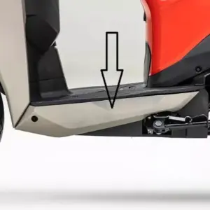 Cover Left Floor Side Matt Ray Silver For Xoom 110 Bs6 | Hero