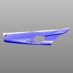 Cover Left Floor Side Matt Techno Blue Bl (br)-003m (f) For Maestro Edge 125 | Hero