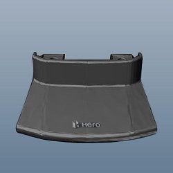 Cowl Center Rear Black For Xtreme 125 | Hero