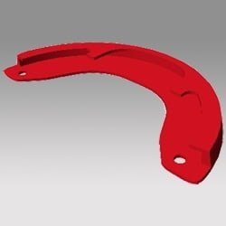 Cowl Rear Under (glamour , Glamour Fi) Sports Red