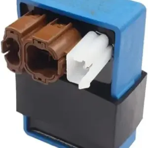 Deutsche Black Plastic Cdi (4+2+2 Pin) Module Compatible With Royal Enfield Cruser Bike 350cc | Blue | Bullet Bike | Re