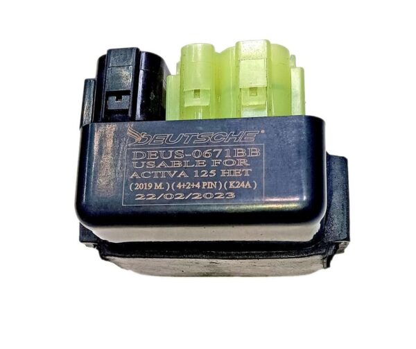 Deutsche C.d.i. Unit Compatible Withhonda Activa 125 Het (2019 Model) (4+2+4 Pin) (k24a) Bike Accessory | Cdi Unit For Bike | Black Replacement Cdi Unit | Oem (original... - Image 2