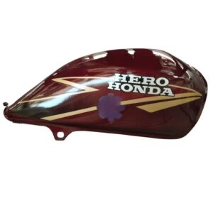 Petrol Tank For Hero Cd Dawn Deluxe (wine Red/golden)