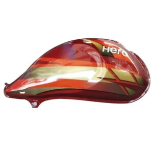 Petrol Tank For Hero Cd Deluxe New Model (red/orange)