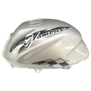 Petrol Tank For Hero Glamour Type 2 (silver/grey & Black)