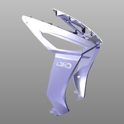 Front Cover Center Assembly (prism Grey) For Maestro Edge 125 Bs6 | Hero