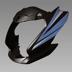 Front Cowl Black And Blue For Hero Passion Xpro