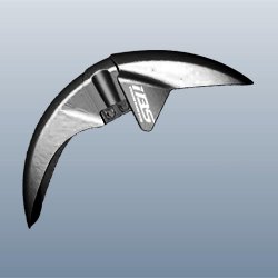 Front Fender Metallic Black For Hero Glamour Xtec