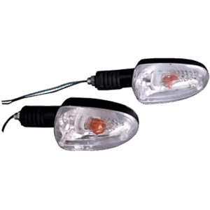 Front Indicator Set Of 2 White Standard Pulsar 125 - Genuine