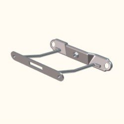 Front No Plate Bracket Comp for Hero HF100 | HF Deluxe