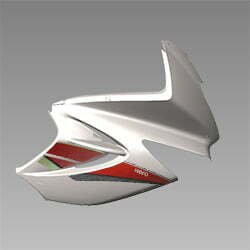 Front Right Side Cowl (Pearl White) For Hero Karizma