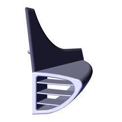 Fuel Tank Fairing Panther Black Left Side For Hero Achiever